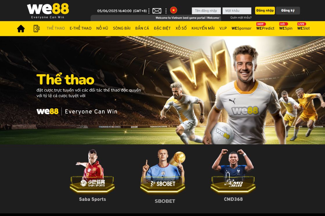 WE88 là trang web cá cược trực tuyến hợp pháp