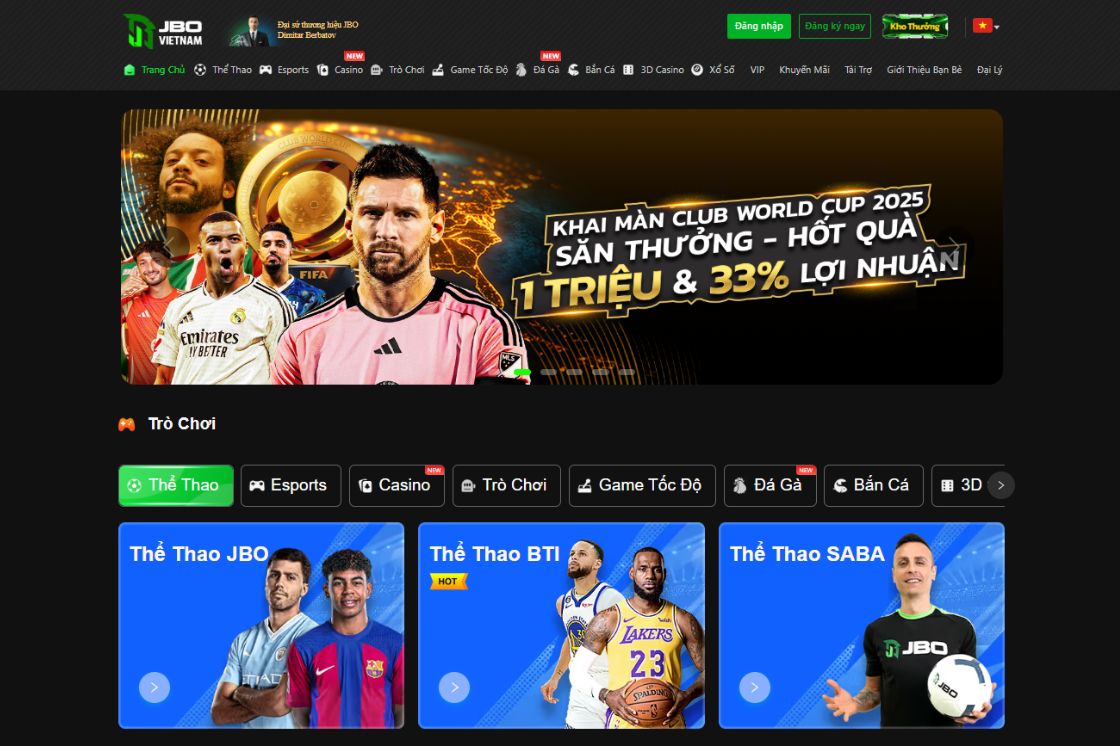 JBO (Just Bet Online) là một trong những thương hiệu nhà cái trực tuyến uy tín hàng đầu châu Á